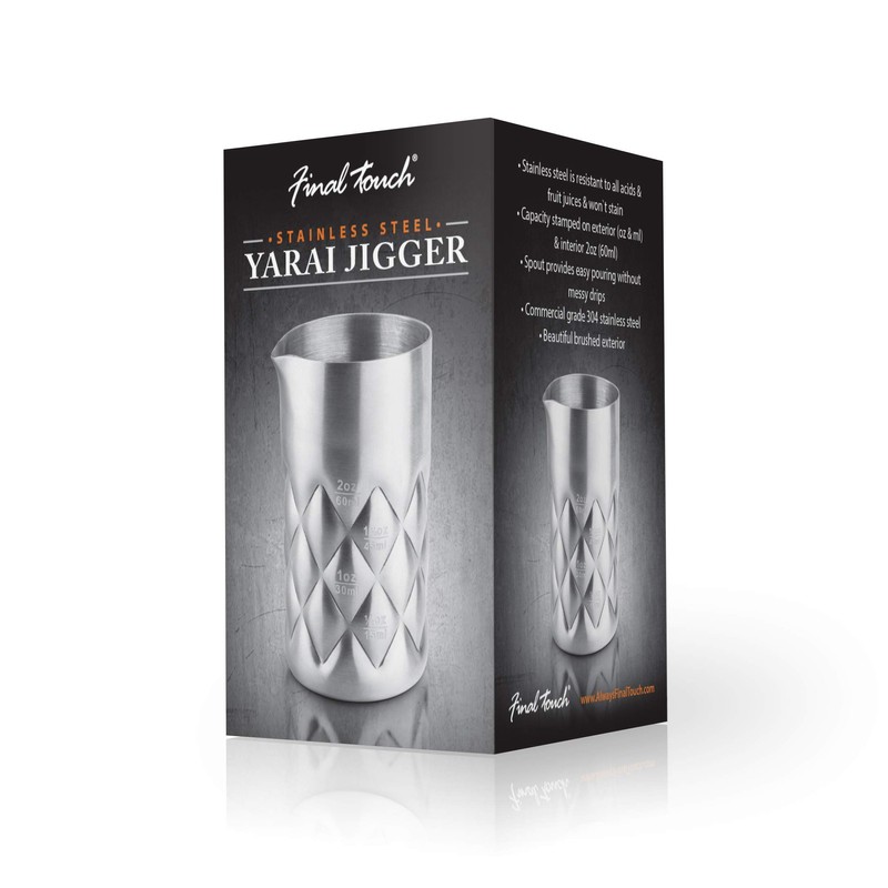 Final Touch Stainless Steel Yarai Jigger (FTA7039)