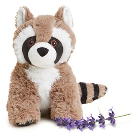 warmies Microwavable & Weighted Stuffed Animals, Raccoon - Heated Stuffed Animal Plushie for Warmth & Comfort - Cute Soft Plush Toys for Adults & Children (Boys, Girls, Babies & Toddlers)