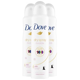 Dove Anti-Perspirant Aerosol Clear Finish 3.8 oz, Pack of 3 (Packaging May Vary)