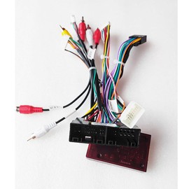 16pin Car Radio Stereo GPS NAV Power Harness Cable Wire for Hyundai Sonata/IX35/IX45/Tucson Santa KIA K2 K3 K5 K7 Rio Sorents Sportage Adapter with Can Bus Decoder