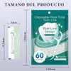 Hilo Dental,Oral Flossers Diseño Ultrarresistente de Doble Línea,con Vitamina E