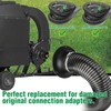 Lawn Vacuum Hose Adapter PP Lawn Tractor Leaf Vacuum Hose
