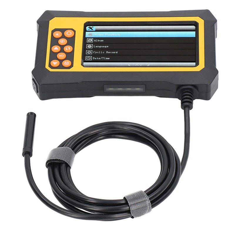 Endoscope 8mm Lens 4.3in LCD Screen Borescope Camera IP67 Waterproof