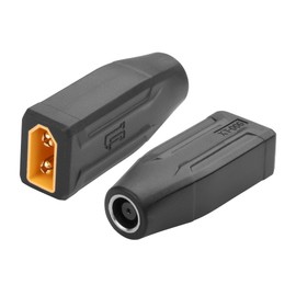 YAODHAOD XT60 to DC 8mm Adapter, XT60 Male to DC 7909 Female Connectors Adapter Connect Solar Panel Lipo Battery for Portable Power Station Solar Generator (2PCS) (XT60 Male to DC7909 Female)