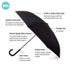 totes InBrella Reverse Close Umbrella, Invisible Water Repellent Coating, Auto