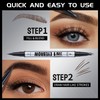 Eyebrow Pencil, Microblading Eyebrow Pen, 2-In-1 Dual-Ended Eye Brow Pencil