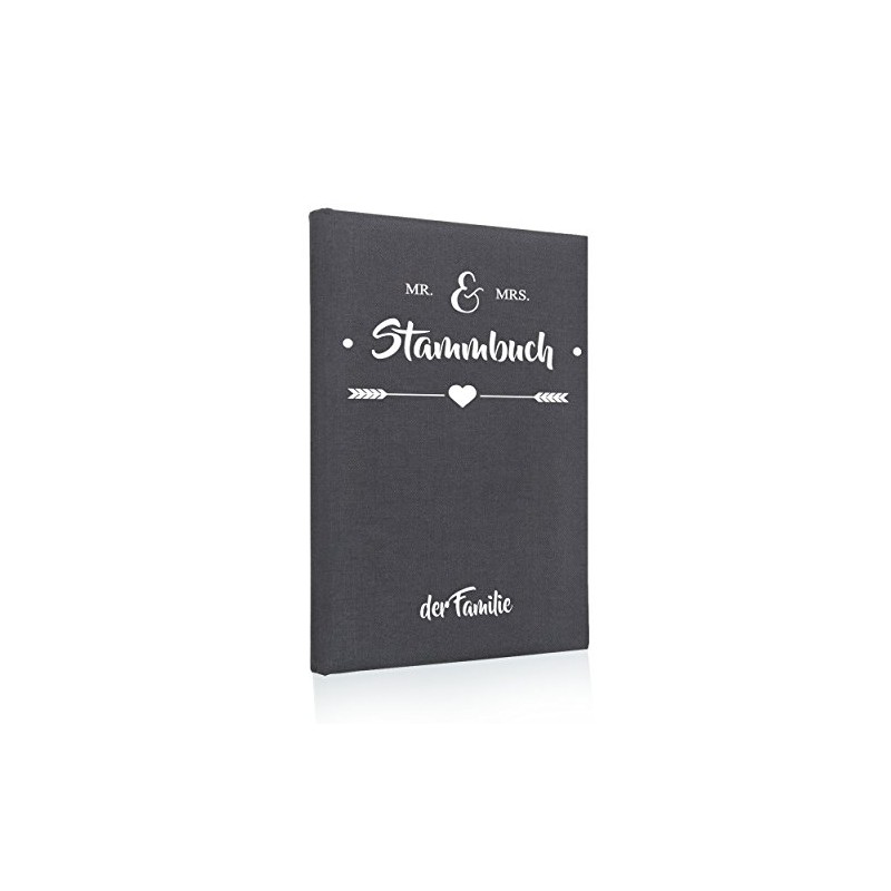 Hochzeitideal Mr & Mrs Family Book Series Grey 21.0 cm