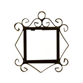 Atalaya Green Hand-Painted Number Tiles & Metal Filigree Frames: 11cm x 5.5cm (Wire 2 tile frame)