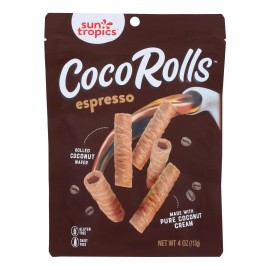 UD_Sun Tropics Case of 12 4 Oz Espresso Coco Rolls Rolled Coconut Wafer Desserts