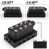 ZHSYMX 12v 8-valve Solenoid Valve Air Ride Suspension Manifold Valve