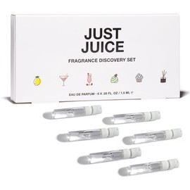 Just Juice Discovery Set - Mini Perfumes for Women and Men - Fruity, Floral, Gourmand Men's and Women's Fragrances - Travel Perfume Set - 6 pc