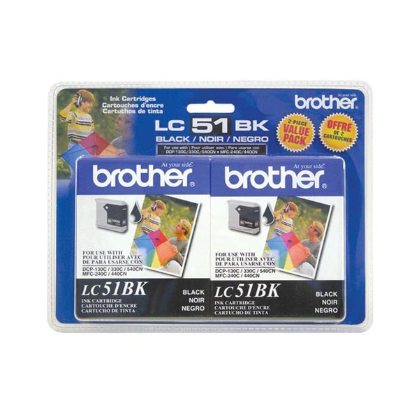 Brother MFC-3360C Black Ink Cartridge Twin Pack Standard Yield (2x