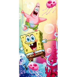 Jerry Fabrics Sponge Bob Squarepants Bath Towel 70 x 140 cm Friends 012