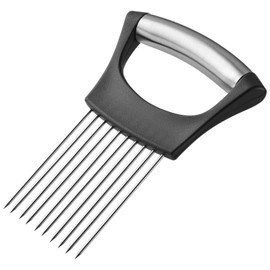Henyall Onion Holder for Slicing – Professional Stainless Steel Food Slicer & Kitchen Assistant Tool for Onion, Potato, Tomato, Lemon, Avocado, Meat, Eggs – Secure Chopping & Grating Gadget (1 PC
