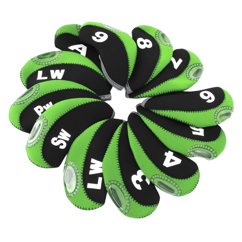 12 PCS Golf Club Head Covers Golf Iron Pole Number