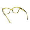 SA106 Womens Classy Oversized Thick Plastic Cat Eye Reading Glasses