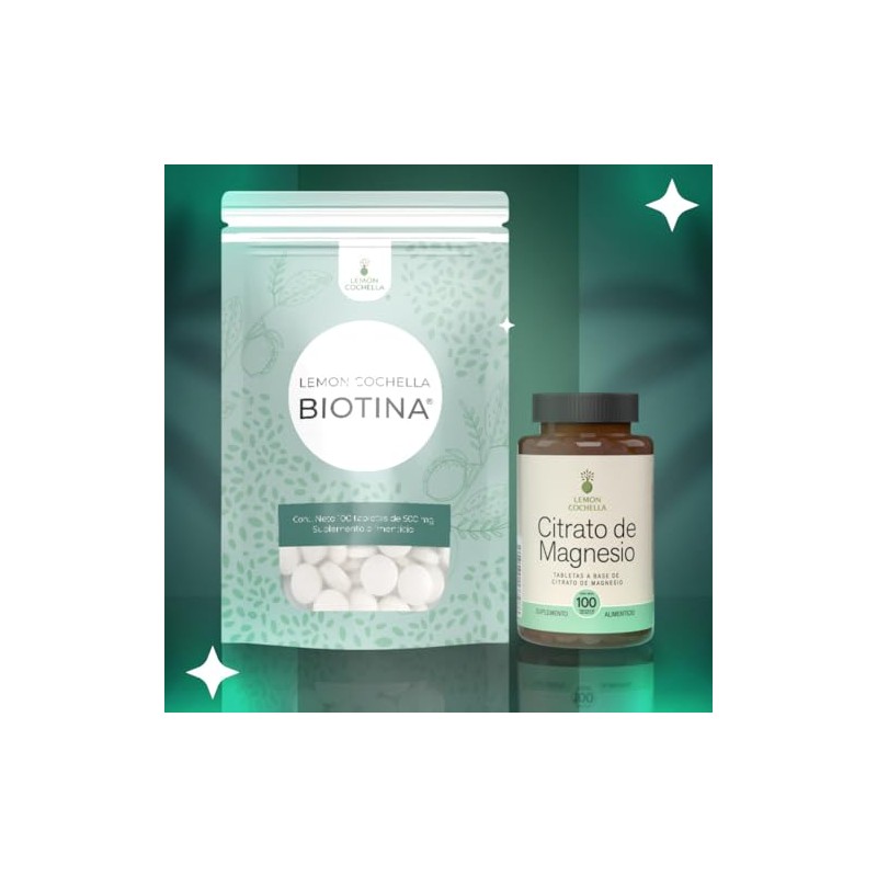 Combo - Biotina y Citrato de Magnesio - El duo