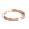 Rose Gold Dipped Sterling Silver Plain 2mm Band Toe Ring