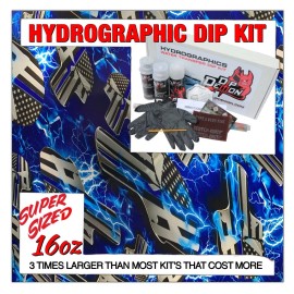 Dip Ape Hydrographic dip kit Blue Line Electrical Skulls hydro dip dipping 16oz