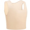 XUJI Binder Transgeder FTM Breathable Compression Half Chest Binder, nude
