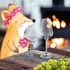 Mr. & Mrs. Panda Personalisiertes Weißwein Glas Pinguin Pommes -
