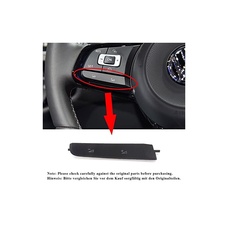 DKAEUK VWKB006 Volume Adjustment Button Fit For V.W. GOLF VII