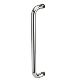 Access Hardware Polished Stainless Steel D Shaped Door Pull Handles - 150mm Centres