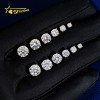 USA Warehouse Local Shipping Classical 4Prong Earring Real S925 Gold