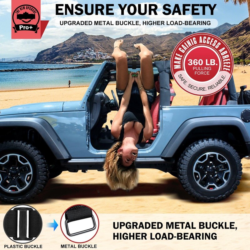 moveland Upgrade Handles Grab Roll Bar Grab Handles - Paracord