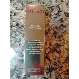 Gallany Second Skin Liquid Foundation #30 1 fl oz new in box color corrective li