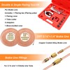 Eoppen 25 ft 3/16 + 1/4 Copper Coated Brake Line