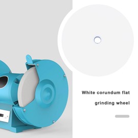 LT Easiyl 150mm White Corundum Flat Grinding Wheel, 1/2" Arbor, 80 Grit, White, Compatible with Bench Grinder