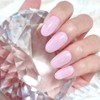 Glitter Snowflake Knit Velvet Gel Handmade Nail Tip - Petit