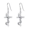 Snake Earrings, Huggie Hoop Earrings Made of 925 Sterling Silver,