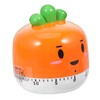 CHILDWEET Carrot Shaped Kitchen Timer Mechanical Cooking Countdown Tool for