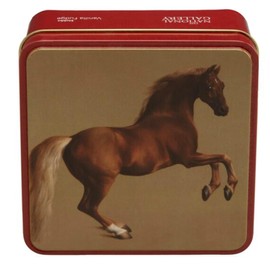 Gardiners of Scotland Handmade Fudge 120g Square Tin, George Stubbs Whistlejack Horse Vanilla Fudge