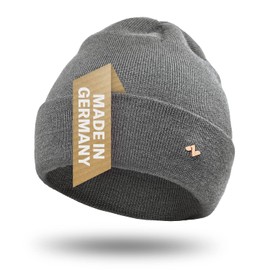 NYTTED® Merino Hat Made from 100% Finest Merino Wool for Men and Women, Cuddly Soft and Very Warm, Merino Beanie, Winter Hat, Wool Hat, Knitted Hat, taupe, Einheitsgröße