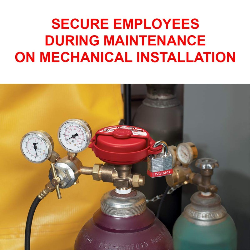 Master Lock S3910 Lockout Tagout Pressurized Gas Valve Lockout