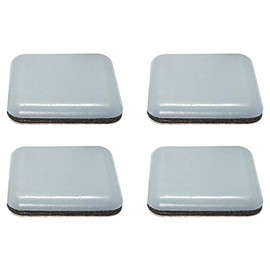 cyclingcolors 4x Teflongleiter Möbelgleiter Selbstklebend PTFE Möbelfüße Gleitscheiben Möbel, quadratisch 16 x 16 mm