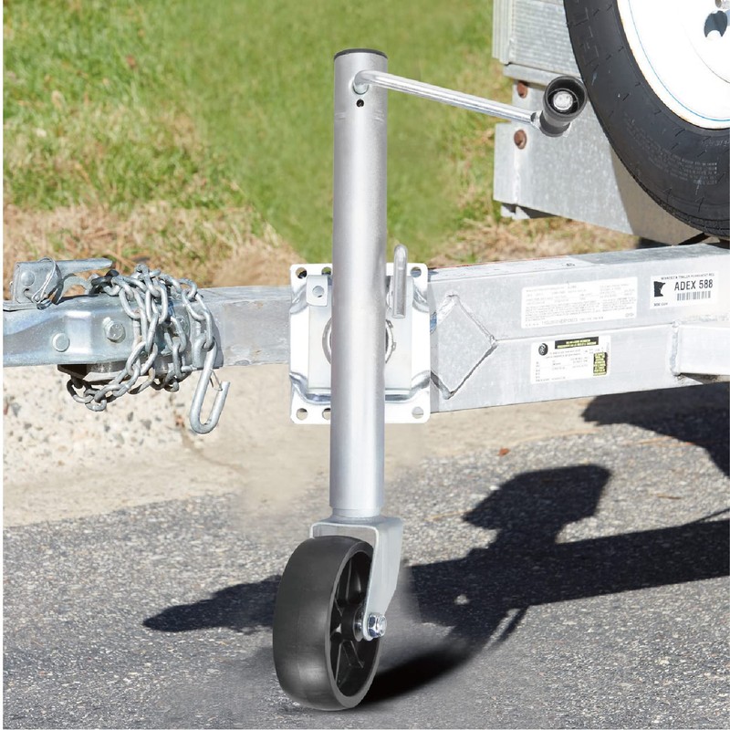 Big RED Boat Trailer Jack with 6-Inch Single Wheel,1000 Lbs
