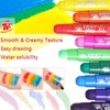TBC The Best Crafts Paint Sticks,12 Classic Colors, Washable, Non-toxic,