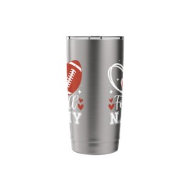 Football Nanny Of A Football Player Nanny Stainless Steel Insulated Tumbler