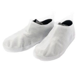 SPALTAX Rain Shoe Cover, Non-Slip, Waterproof Shoe Cover, PVC, Portable, Rainwear, Unisex, Anti-Slip, Rain Shoe Cover, Kids, Typhoon Protection, Rain Gear, Rainwear, white