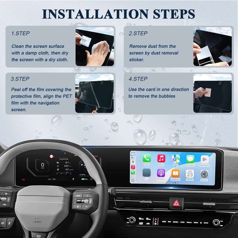 BIBIBO 2Pcs for 2025 Kia EV6 Screen Protector 2025 2026