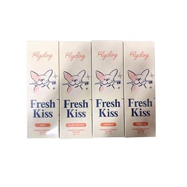 Fresh Kiss Enzymatic Dog Toothpaste All Flavors Set - Vet Approved Organic Fomula, Tartar Remover for Dogs, with Toothbrushing Calendar & Guide, Chicken & Coconut & Mint & Peanut Butter