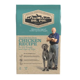 Dr. Pol Limited Ingredient Chicken Dog Food - Natural Healthy Balance Kibble, Vet Formulated for Sensitive Stomachs and Skin Allergies, Single Meat Source Made in USA, Chicken 12lb Bag