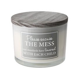 Pavilion Gift Company - Social Life 11-Ounce Soy Wax Triple Wick Candle, Fresh Cotton Scented, Mom Gifts, New Mom Gifts, Funny Mom Birthday Gifts, Funny Candle Gifts for Single Mom, 1 Count