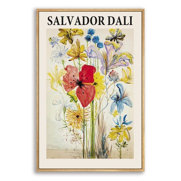 Salvador Dali,Fleurs D'ete Dans un Paysage of Memory Canvas Wall