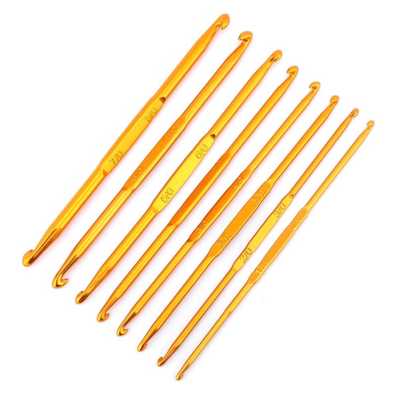 Crochet Hooks, Set of 8 Crochet Hooks, Knitting Needles, Crochet