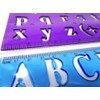 2 Alphabet Letter Number Stencils - Upper and Lower case